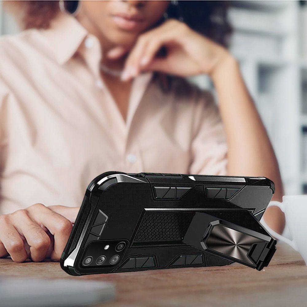 Custodia robusta resistente supporto cavalletto ibrido per Samsung Galaxy A13 5G - Foto 15 di 37