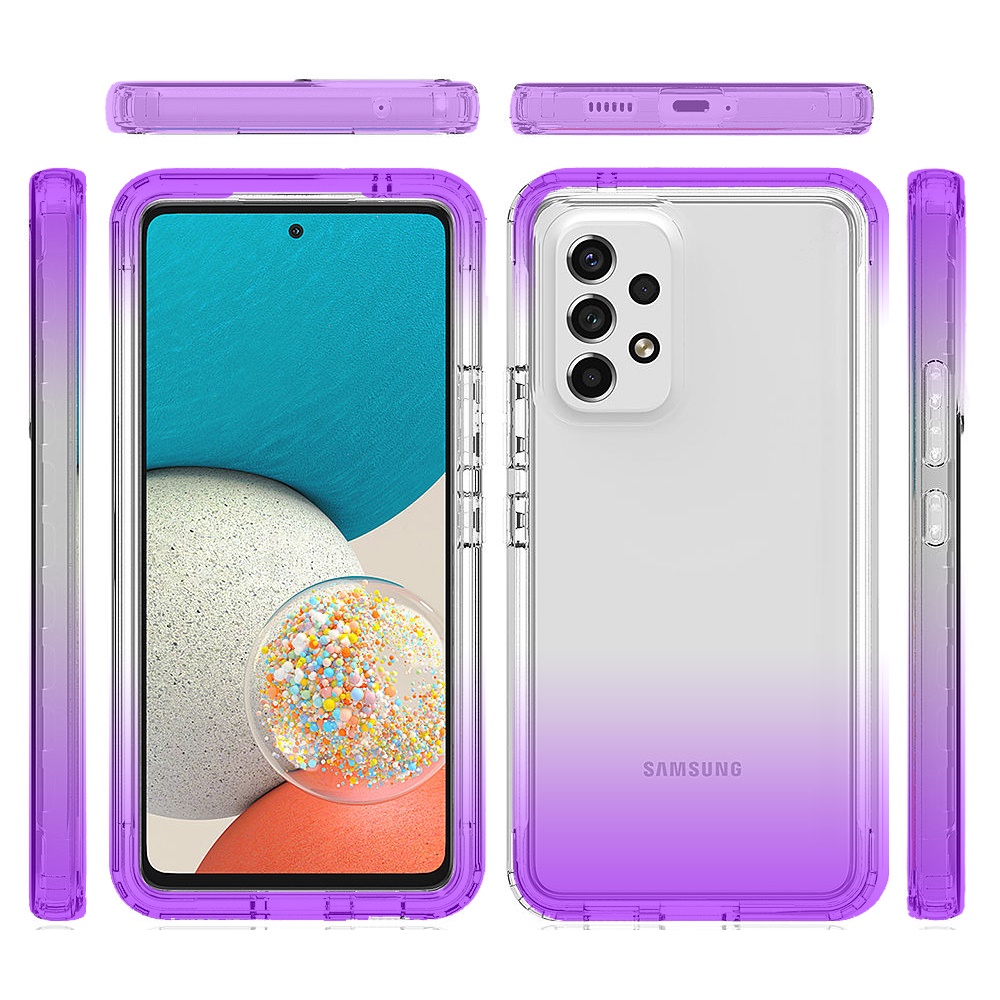 For Samsung Galaxy A53 5G Hybrid Clear Two Tone Shockproof Hard Frame Case Cover - Picture 16 of 25