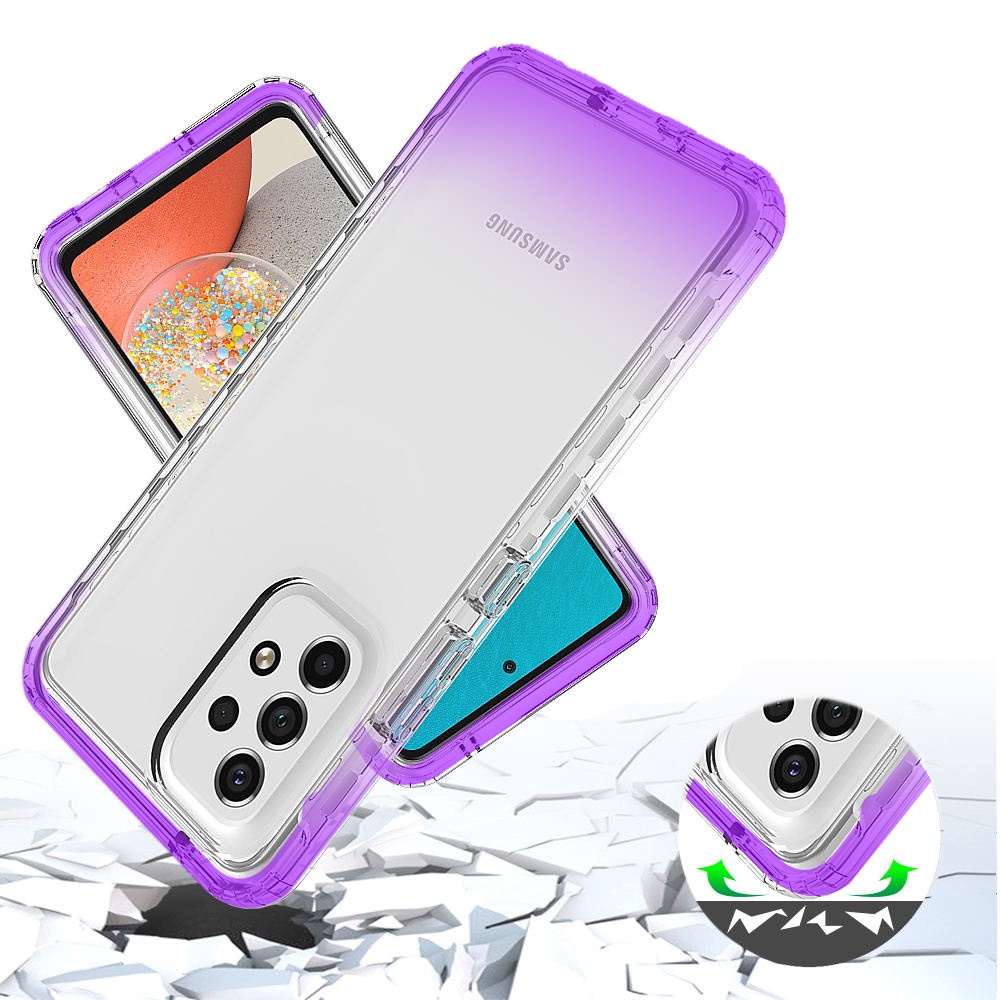 For Samsung Galaxy A53 5G Hybrid Clear Two Tone Shockproof Hard Frame Case Cover - Picture 14 of 25