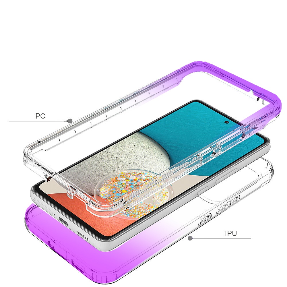For Samsung Galaxy A53 5G Hybrid Clear Two Tone Shockproof Hard Frame Case Cover - Picture 17 of 25
