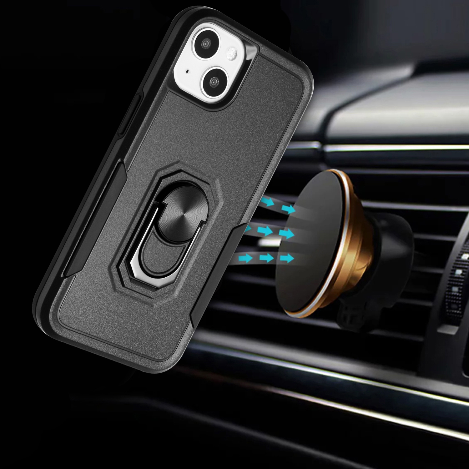 For Samsung Galaxy A53 5G Hybrid Rugged Drop-Proof Armor Ring Stand Case Cover - Picture 14 of 29