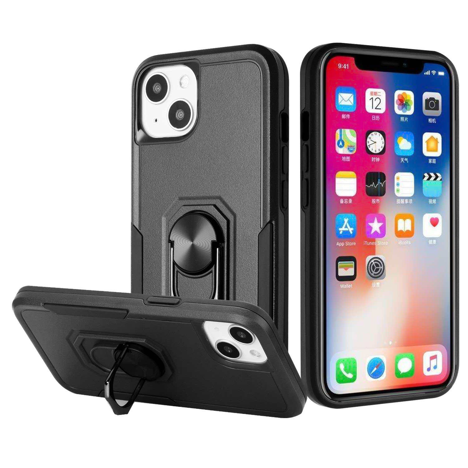 For Samsung Galaxy A53 5G Hybrid Rugged Drop-Proof Armor Ring Stand Case Cover - Picture 15 of 29