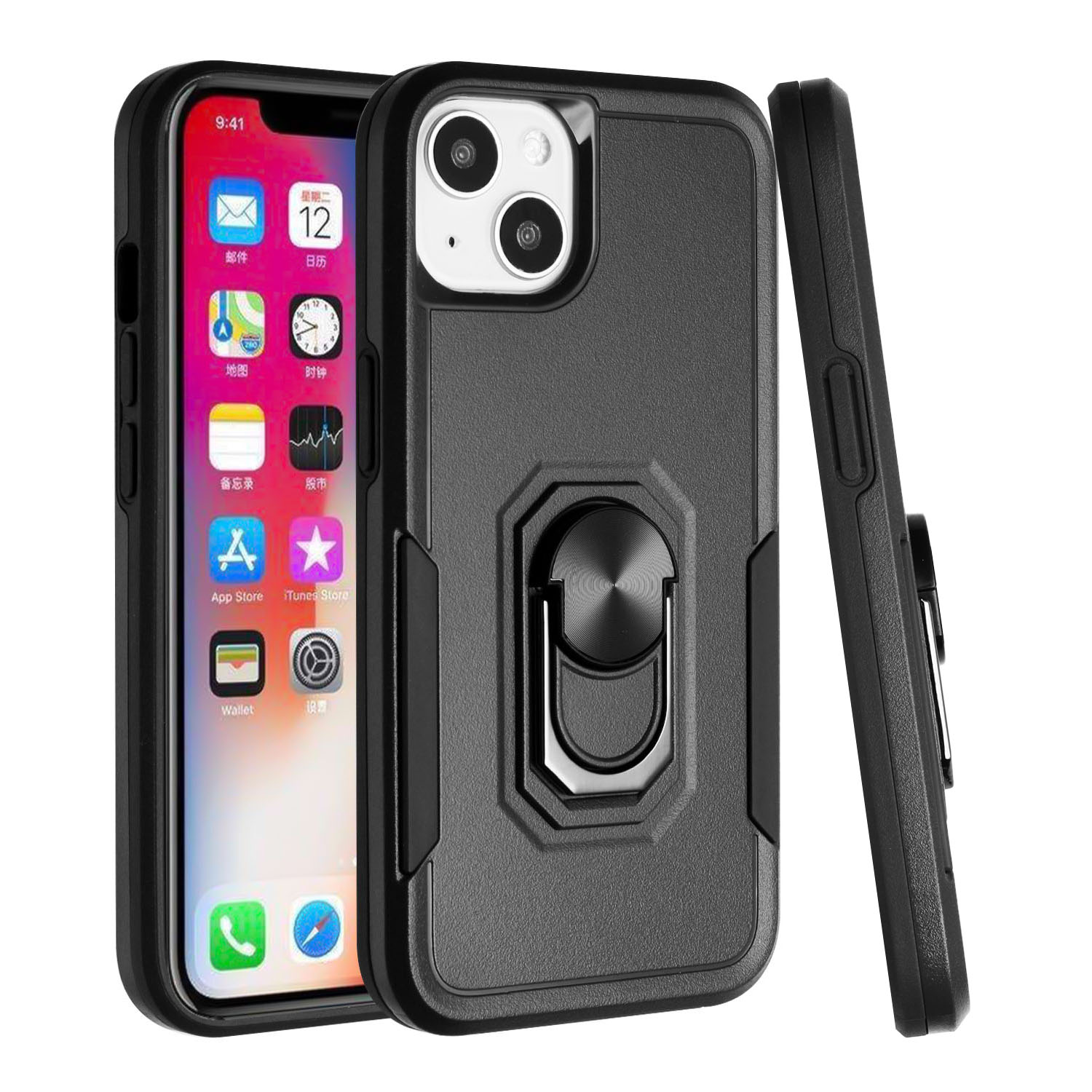 For Samsung Galaxy A53 5G Hybrid Rugged Drop-Proof Armor Ring Stand Case Cover - Picture 13 of 29