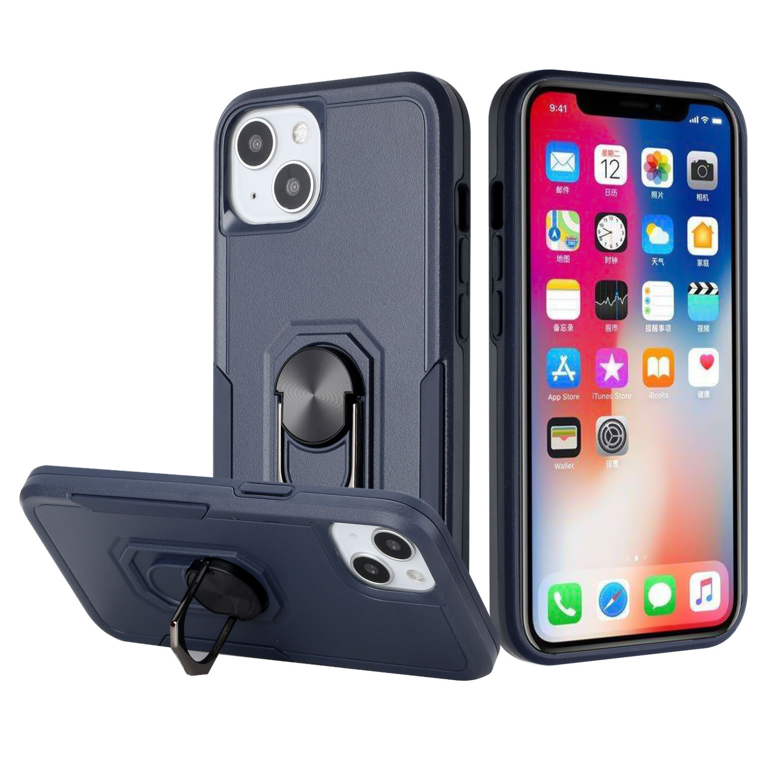 For Samsung Galaxy A53 5G Hybrid Rugged Drop-Proof Armor Ring Stand Case Cover - Picture 22 of 29