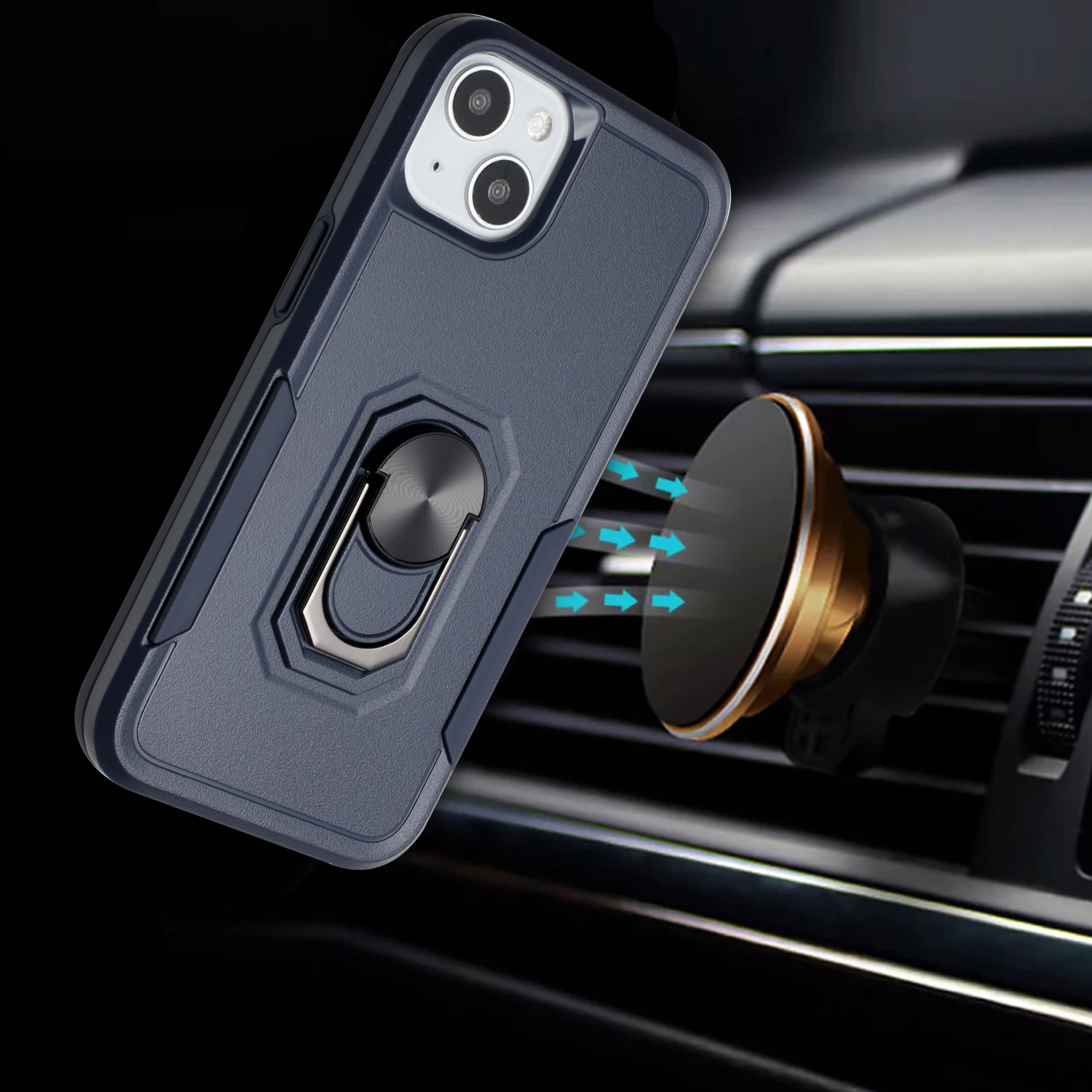 For Samsung Galaxy A53 5G Hybrid Rugged Drop-Proof Armor Ring Stand Case Cover - Picture 21 of 29