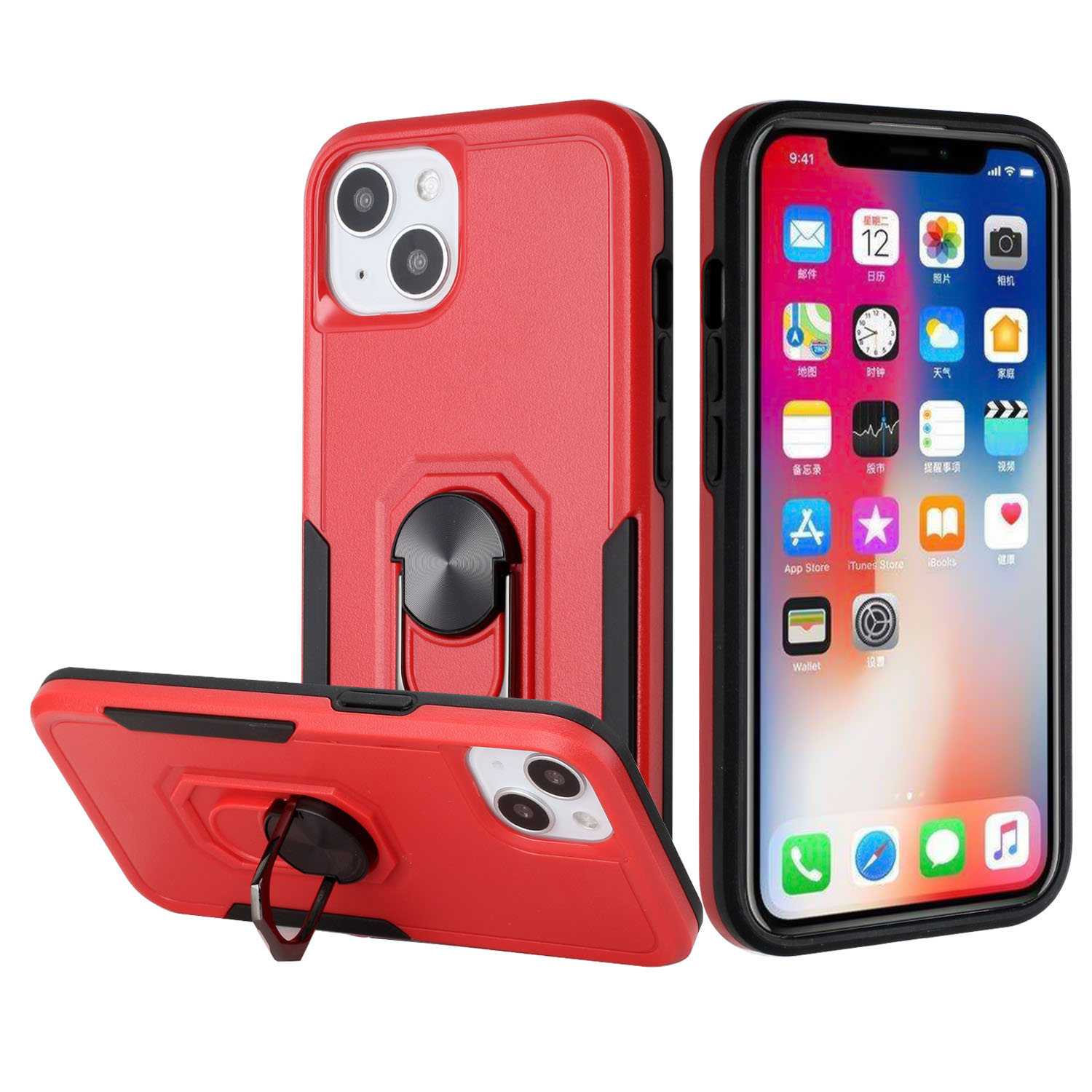 For Samsung Galaxy A53 5G Hybrid Rugged Drop-Proof Armor Ring Stand Case Cover - Picture 29 of 29