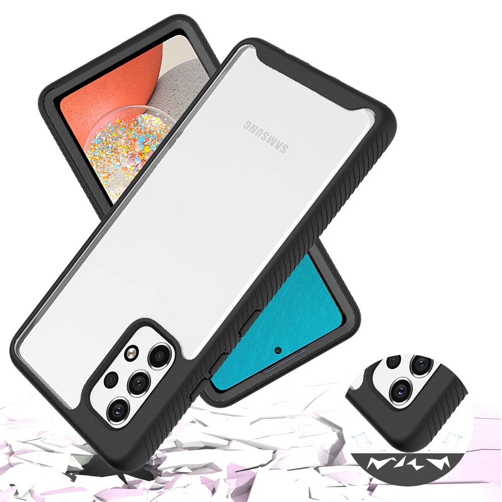 For Samsung Galaxy A53 5G Clear Dual Layer Rugged Bumper Frame Hybrid Case Cover - Picture 10 of 41