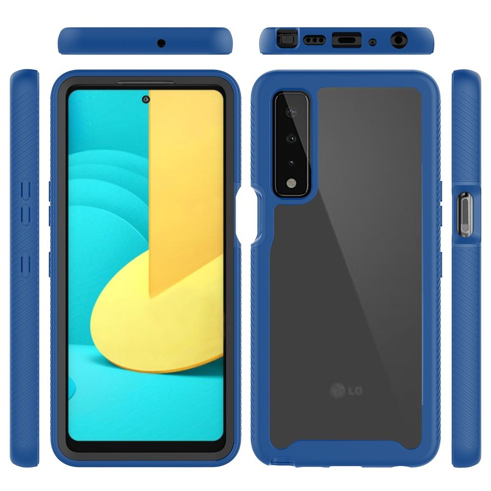 For Samsung Galaxy A53 5G Clear Dual Layer Rugged Bumper Frame Hybrid Case Cover - Picture 25 of 41