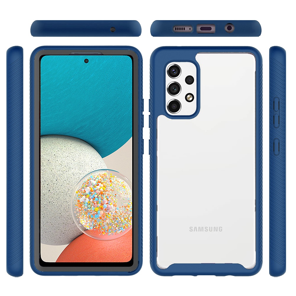 For Samsung Galaxy A53 5G Clear Dual Layer Rugged Bumper Frame Hybrid Case Cover - Picture 20 of 41