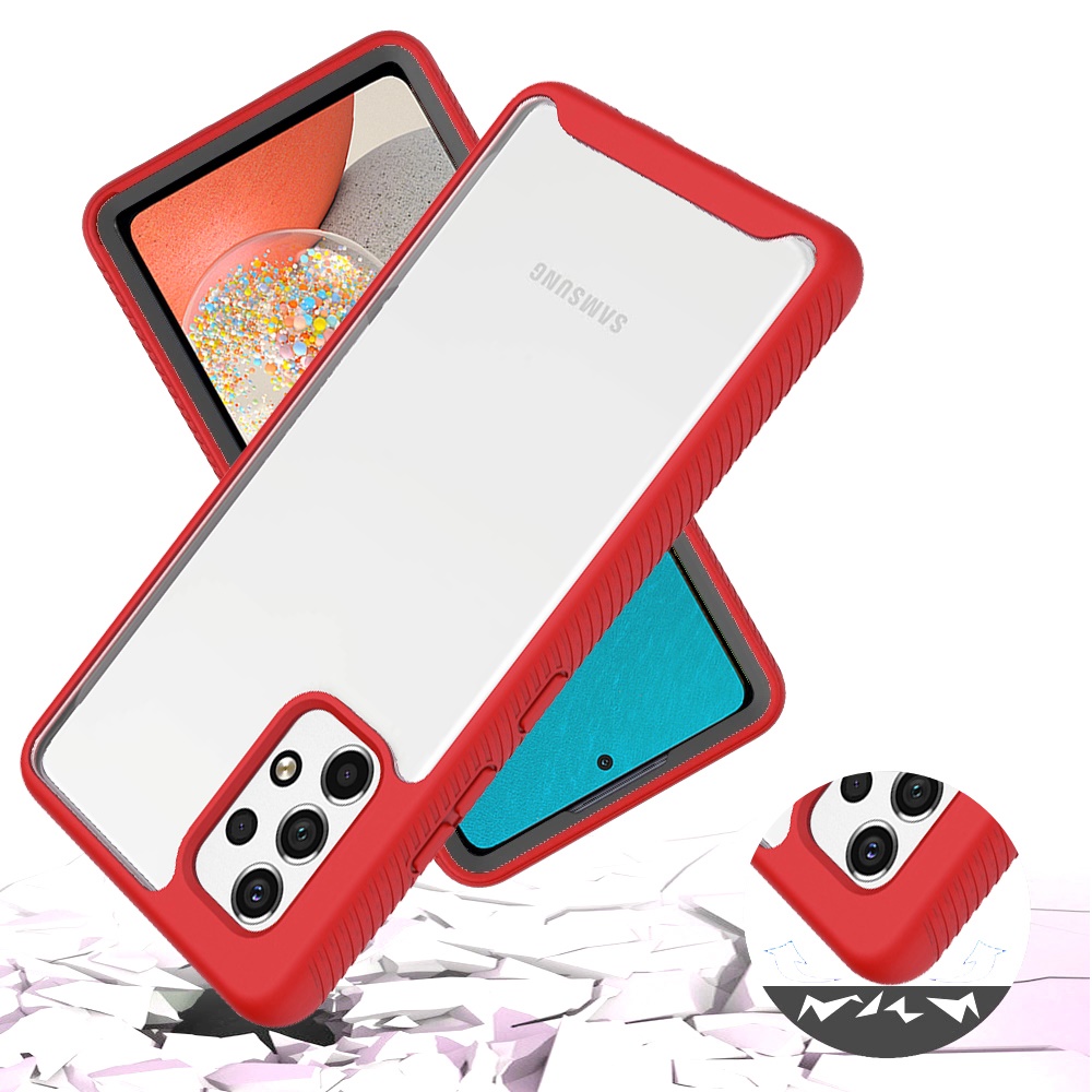 For Samsung Galaxy A53 5G Clear Dual Layer Rugged Bumper Frame Hybrid Case Cover - Picture 26 of 41