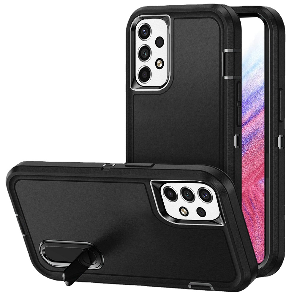 For Samsung Galaxy A53 5G Hybrid Hard PC with Kickstand TPU Rubber Case Cover - Picture 10 of 38