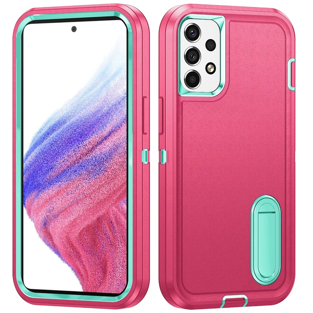 For Samsung Galaxy A53 5G Hybrid Hard PC with Kickstand TPU Rubber Case Cover - Picture 33 of 38