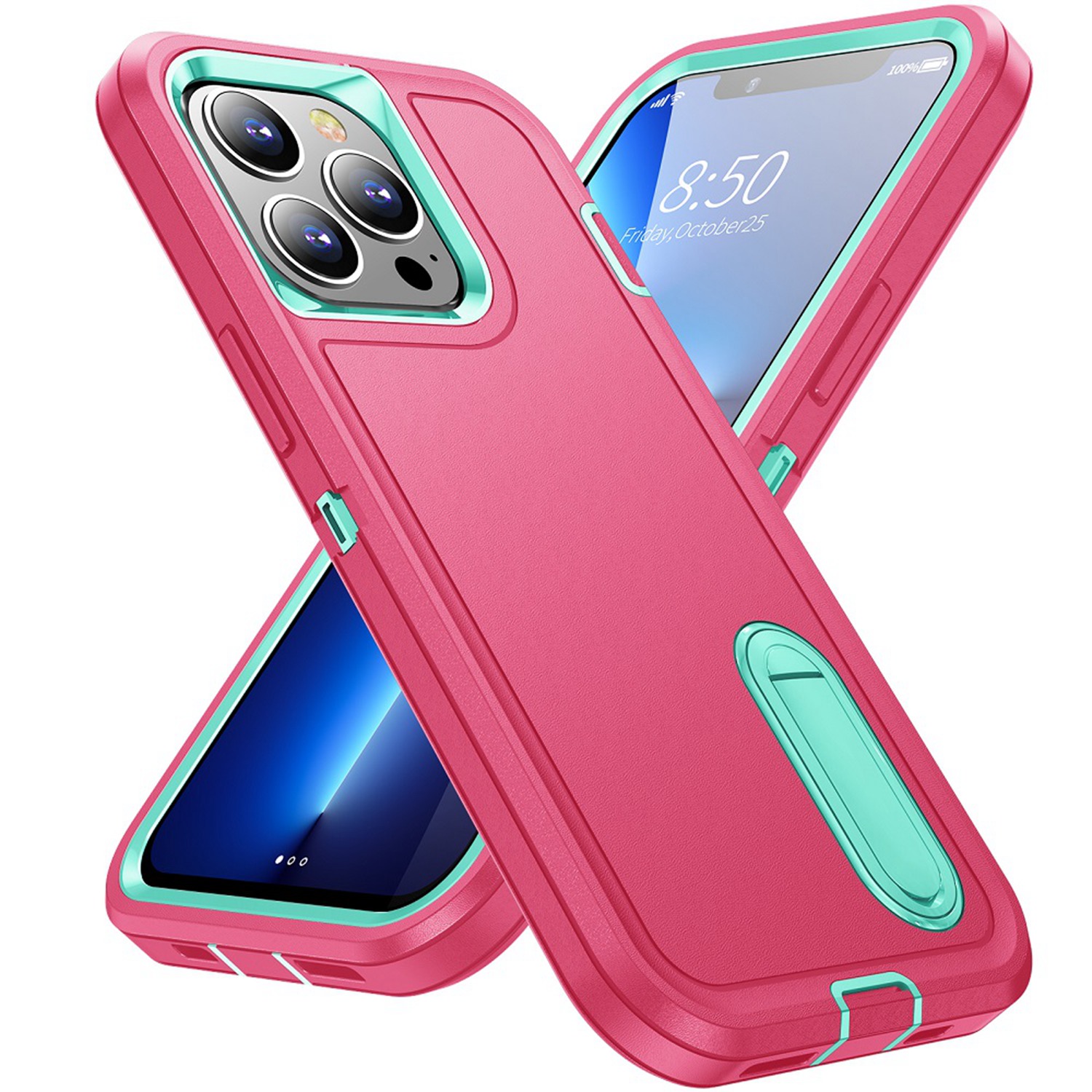 For Samsung Galaxy A53 5G Hybrid Hard PC with Kickstand TPU Rubber Case Cover - Picture 36 of 38