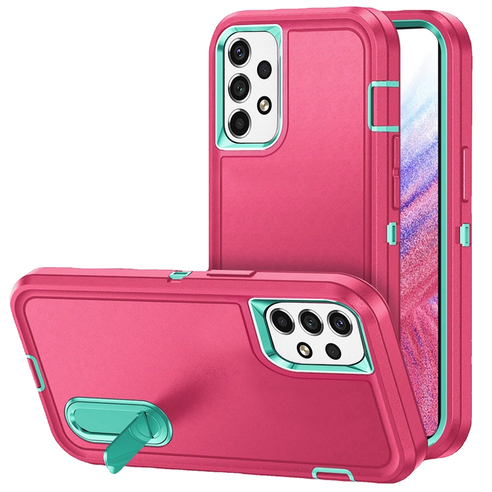 For Samsung Galaxy A53 5G Hybrid Hard PC with Kickstand TPU Rubber Case Cover - Picture 34 of 38