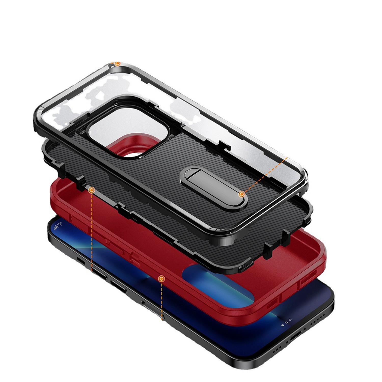 For Samsung Galaxy A53 5G Hybrid Hard PC with Kickstand TPU Rubber Case Cover - Picture 25 of 38