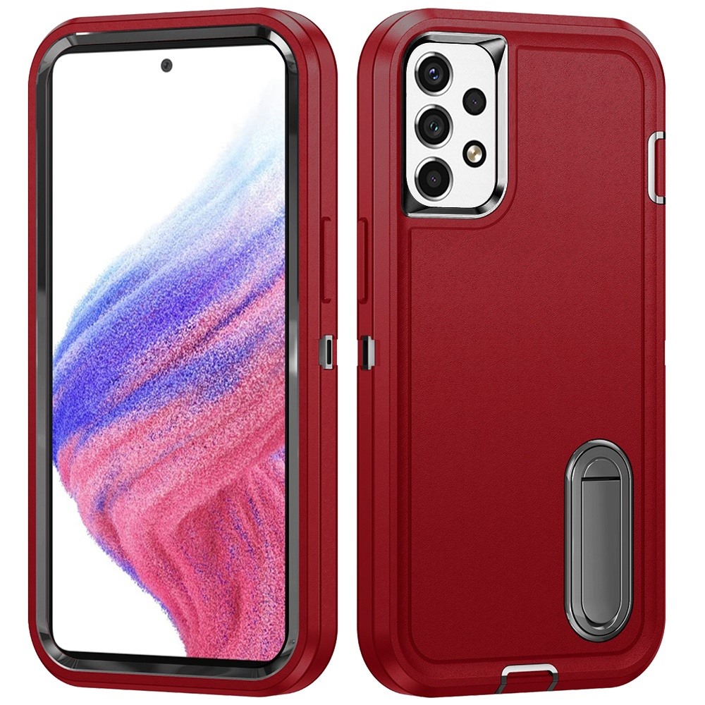 For Samsung Galaxy A53 5G Hybrid Hard PC with Kickstand TPU Rubber Case Cover - Picture 21 of 38