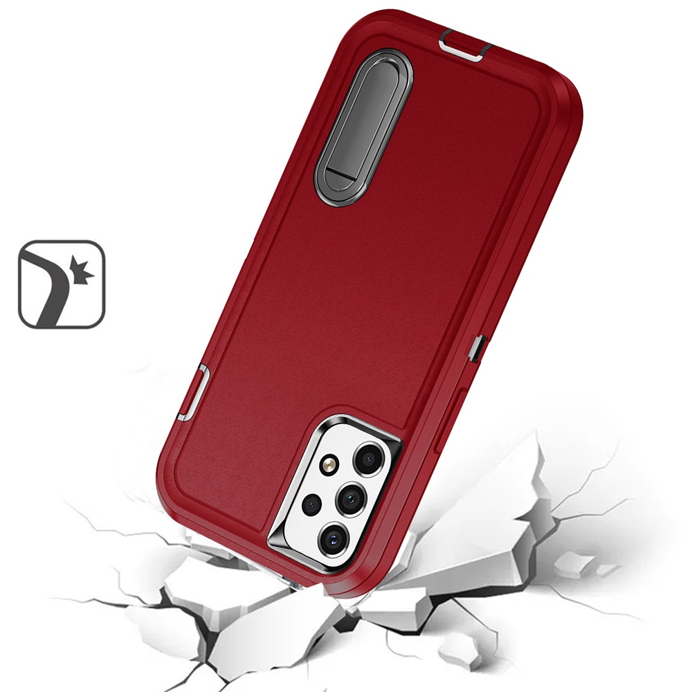 For Samsung Galaxy A53 5G Hybrid Hard PC with Kickstand TPU Rubber Case Cover - Picture 23 of 38