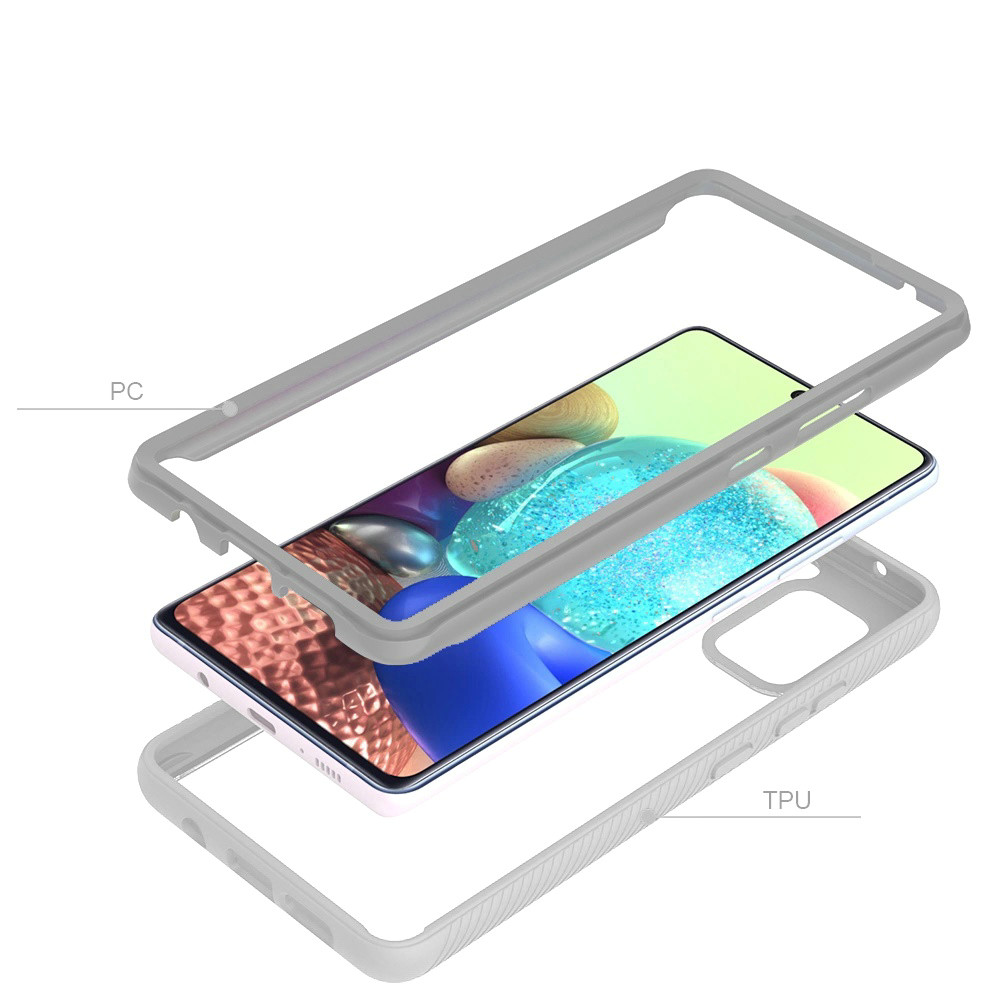 For Samsung Galaxy A53 5G Clear Dual Layer Rugged Bumper Frame Hybrid Case Cover - Picture 37 of 41