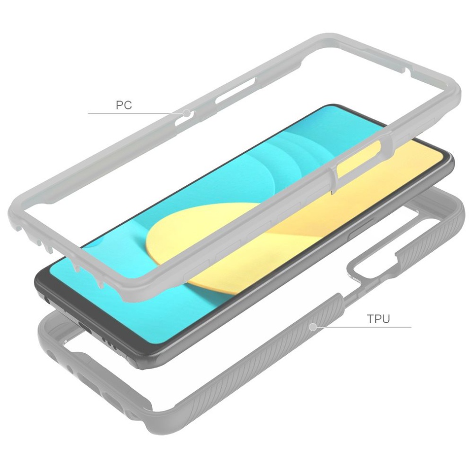 For Samsung Galaxy A53 5G Clear Dual Layer Rugged Bumper Frame Hybrid Case Cover - Picture 40 of 41