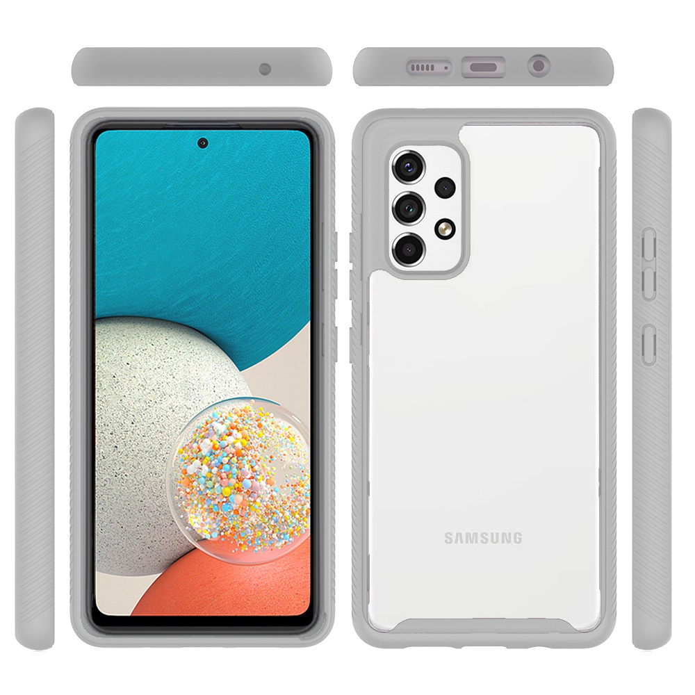 For Samsung Galaxy A53 5G Clear Dual Layer Rugged Bumper Frame Hybrid Case Cover - Picture 36 of 41