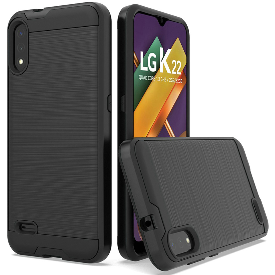 For Samsung Galaxy A73 5G Hybrid Rugged Brushed Dual Layer Shockproof Case Cover - Imagen 15 de 33