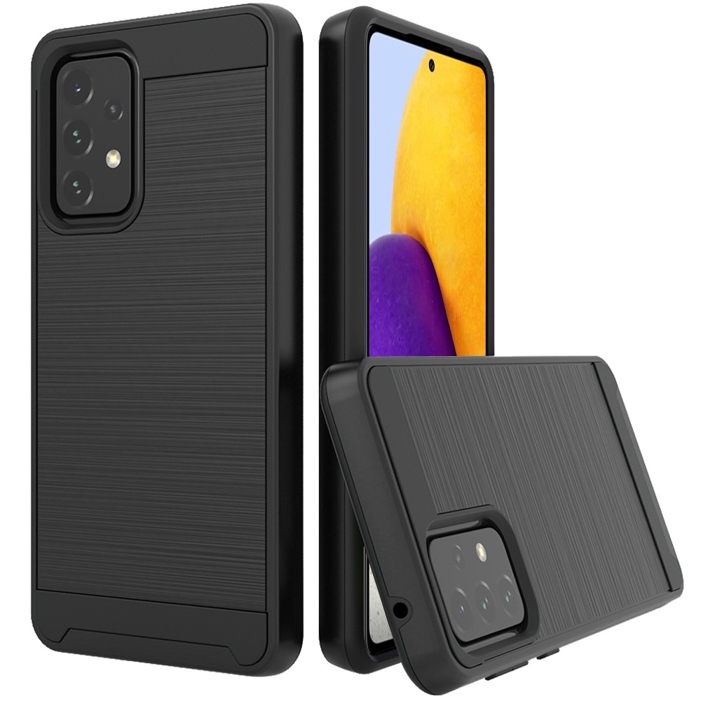 For Samsung Galaxy A73 5G Hybrid Rugged Brushed Dual Layer Shockproof Case Cover - Imagen 11 de 33
