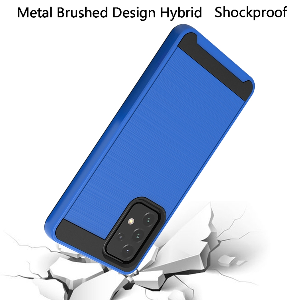 For Samsung Galaxy A73 5G Hybrid Rugged Brushed Dual Layer Shockproof Case Cover - Imagen 20 de 33