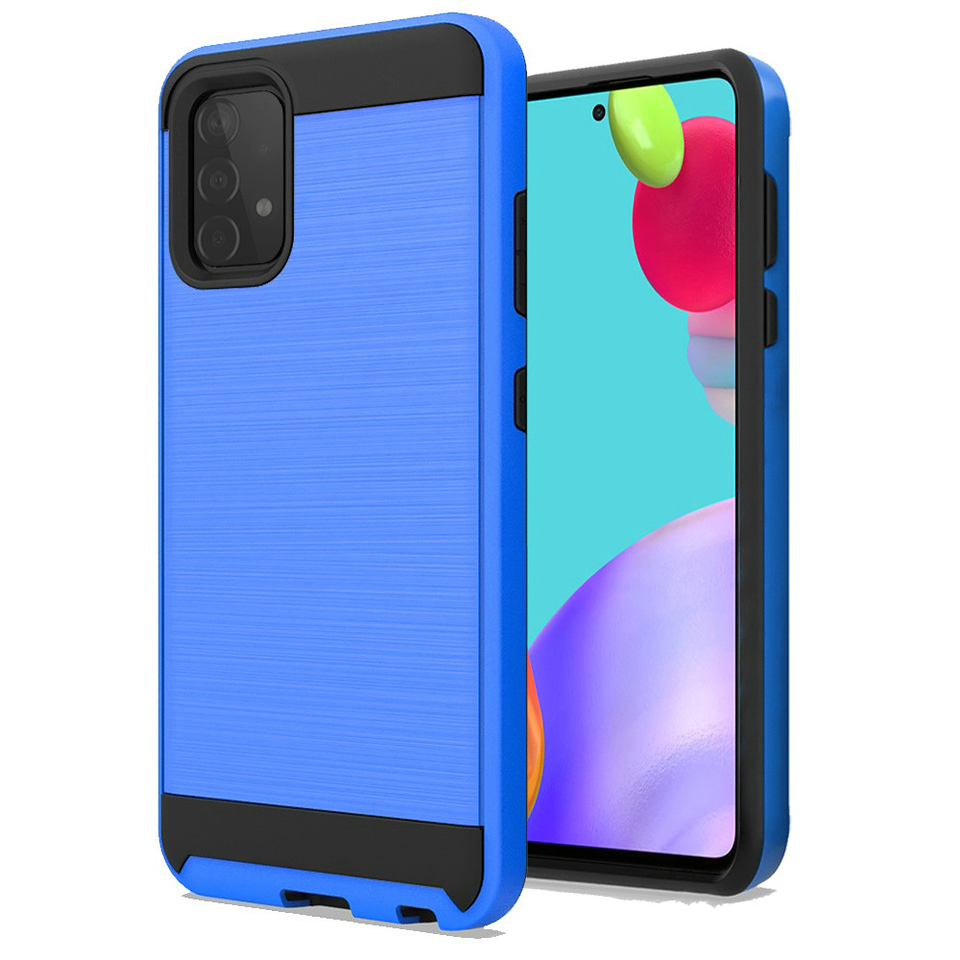 For Samsung Galaxy A73 5G Hybrid Rugged Brushed Dual Layer Shockproof Case Cover - Imagen 22 de 33
