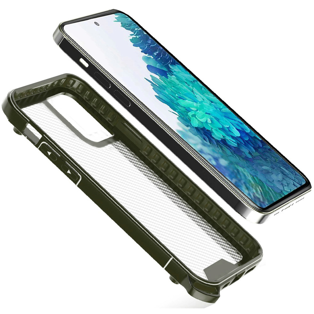 For Samsung Galaxy S21 /Plus Ultra Carbon Fiber Style Shockproof Hybrid Cover - Picture 27 of 31