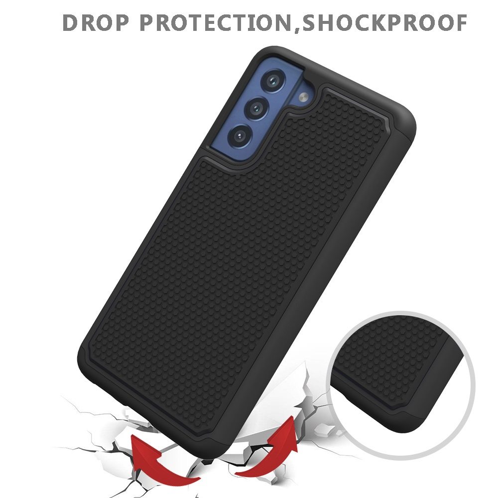 For Samsung Galaxy S21 FE Hybrid Case Shockproof Rugged Silicone DualLayer Cover - Picture 9 of 29