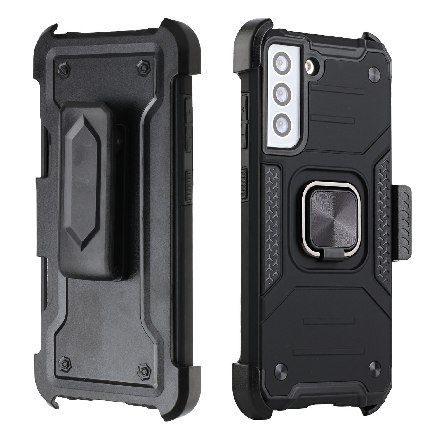Für Samsung Galaxy S21 FE Fan Edition Holster Armor Hybrid Ring Ständer Hülle Cover - Bild 10 von 25