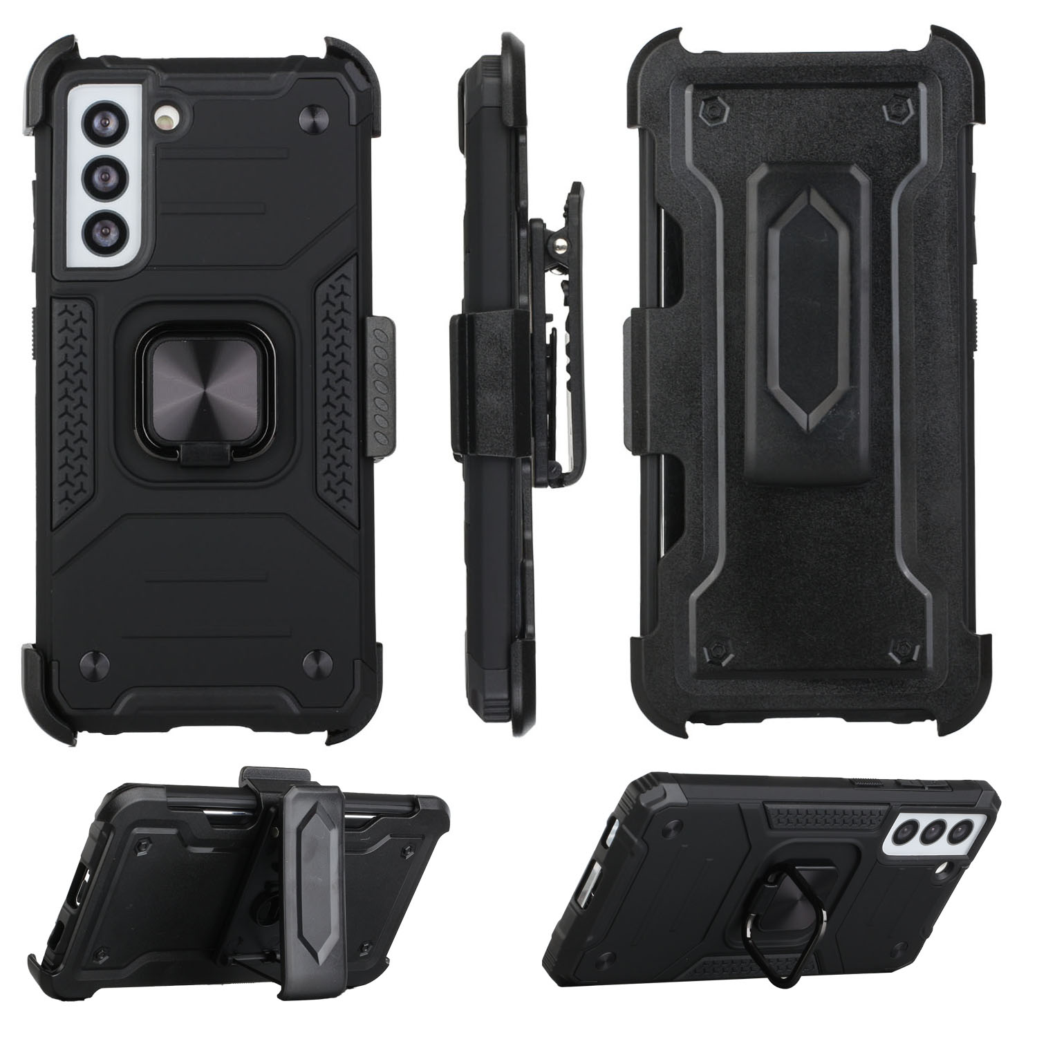 Für Samsung Galaxy S21 FE Fan Edition Holster Armor Hybrid Ring Ständer Hülle Cover - Bild 9 von 25