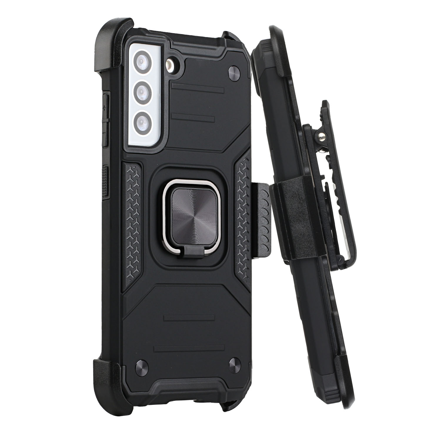 Für Samsung Galaxy S21 FE Fan Edition Holster Armor Hybrid Ring Ständer Hülle Cover - Bild 12 von 25