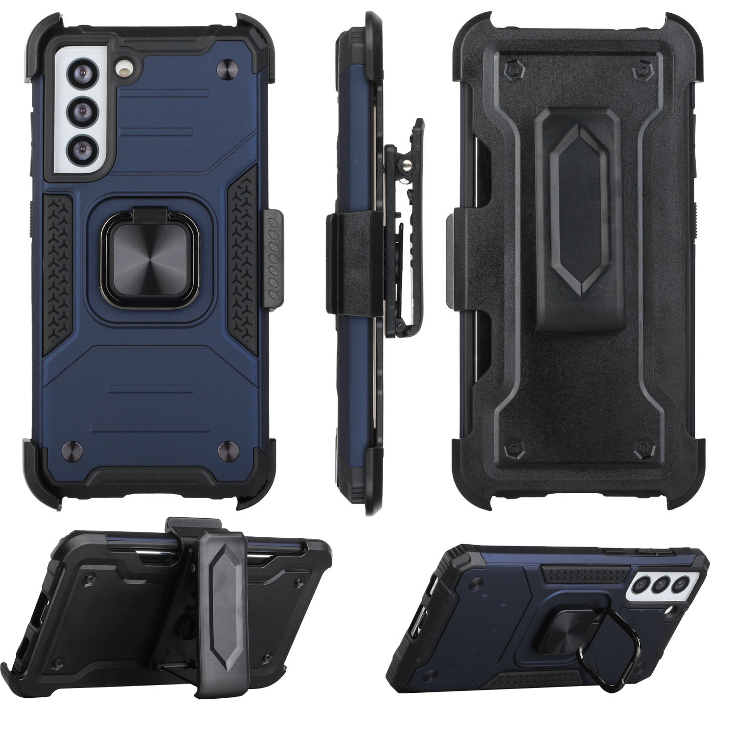 Für Samsung Galaxy S21 FE Fan Edition Holster Armor Hybrid Ring Ständer Hülle Cover - Bild 15 von 25