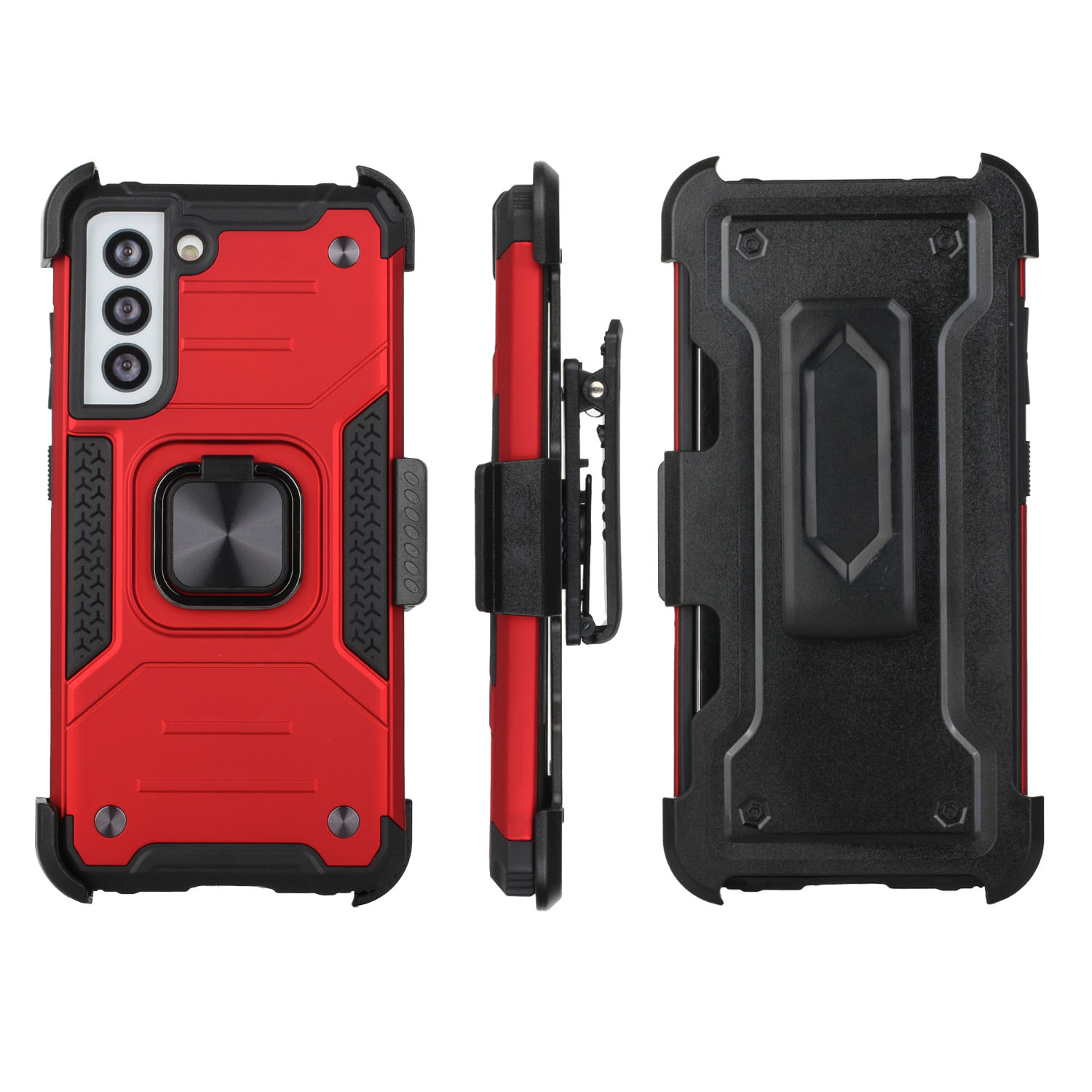 Für Samsung Galaxy S21 FE Fan Edition Holster Armor Hybrid Ring Ständer Hülle Cover - Bild 22 von 25