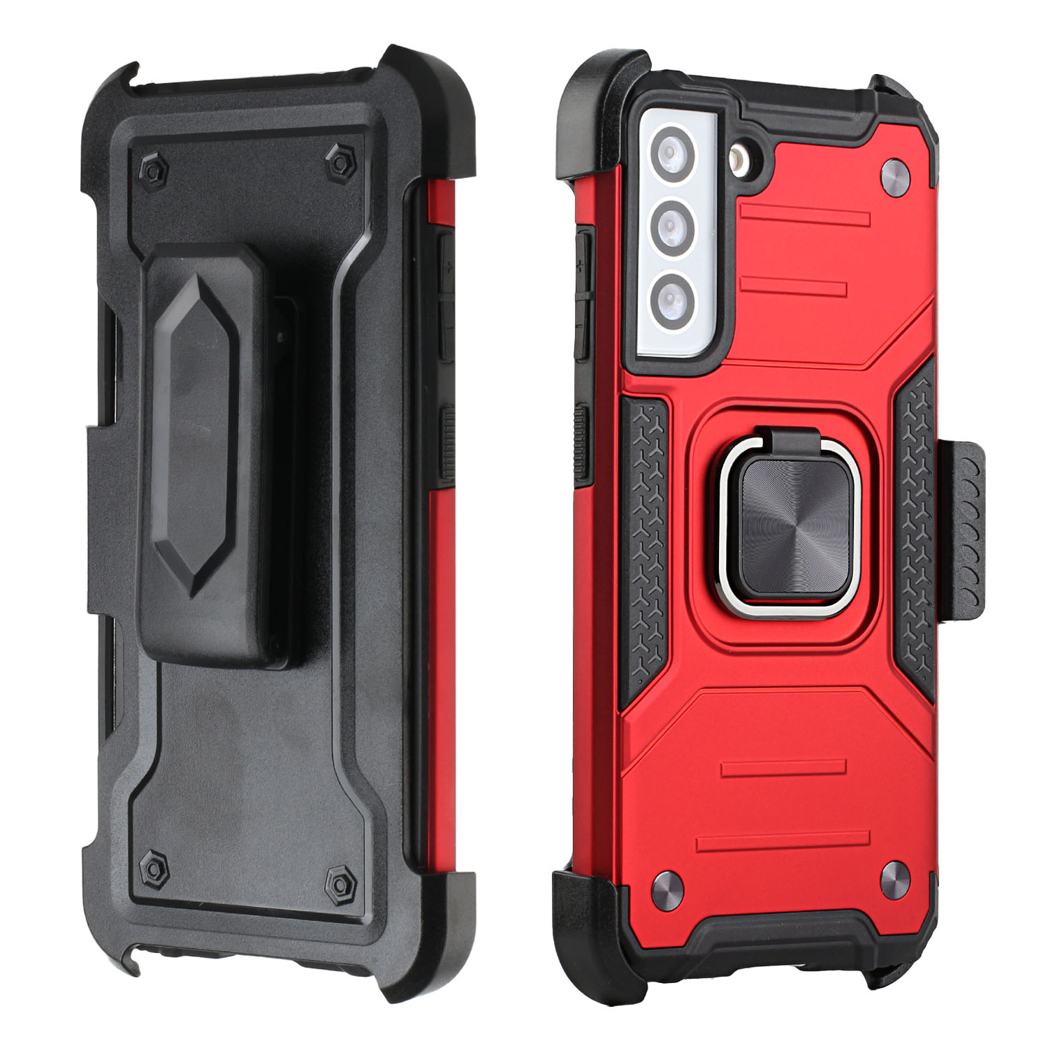 Für Samsung Galaxy S21 FE Fan Edition Holster Armor Hybrid Ring Ständer Hülle Cover - Bild 24 von 25