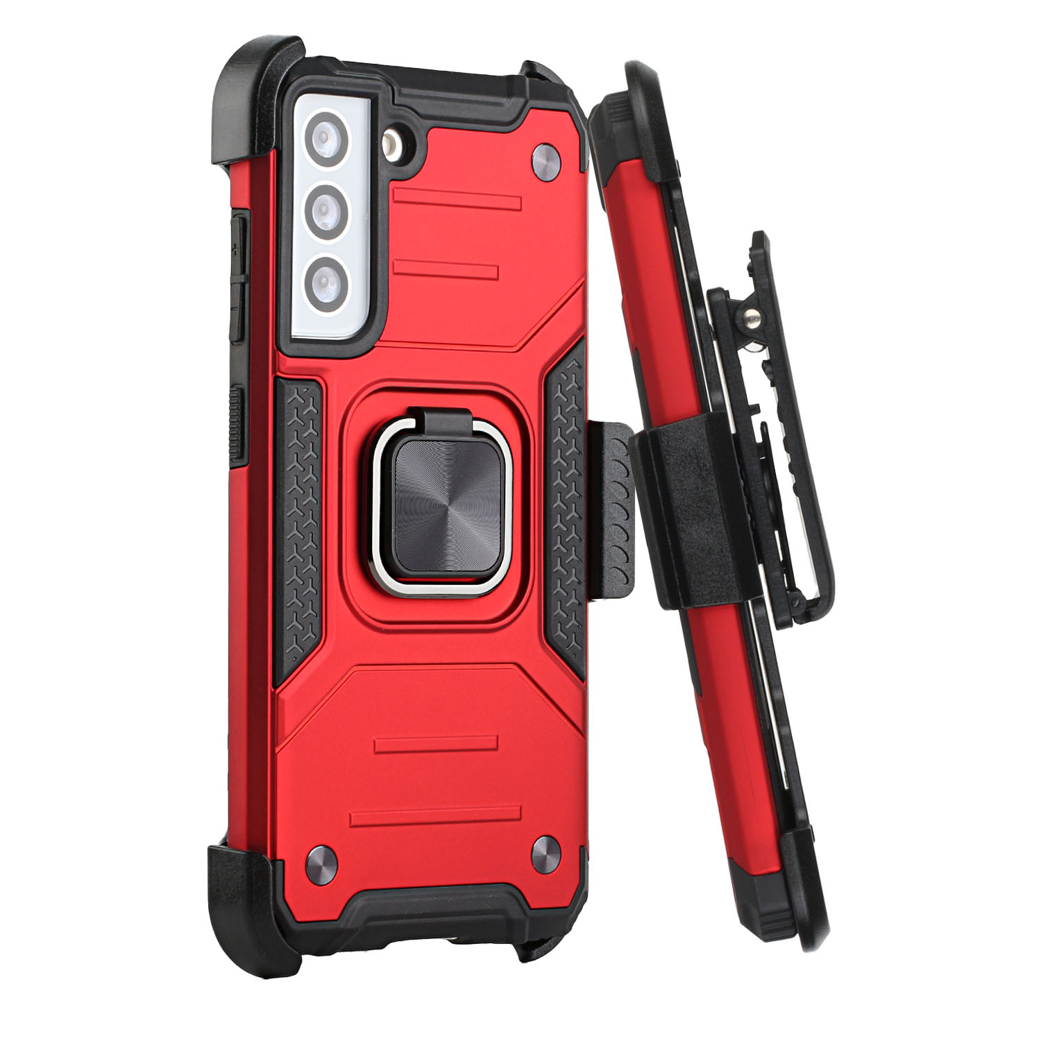 Für Samsung Galaxy S21 FE Fan Edition Holster Armor Hybrid Ring Ständer Hülle Cover - Bild 23 von 25