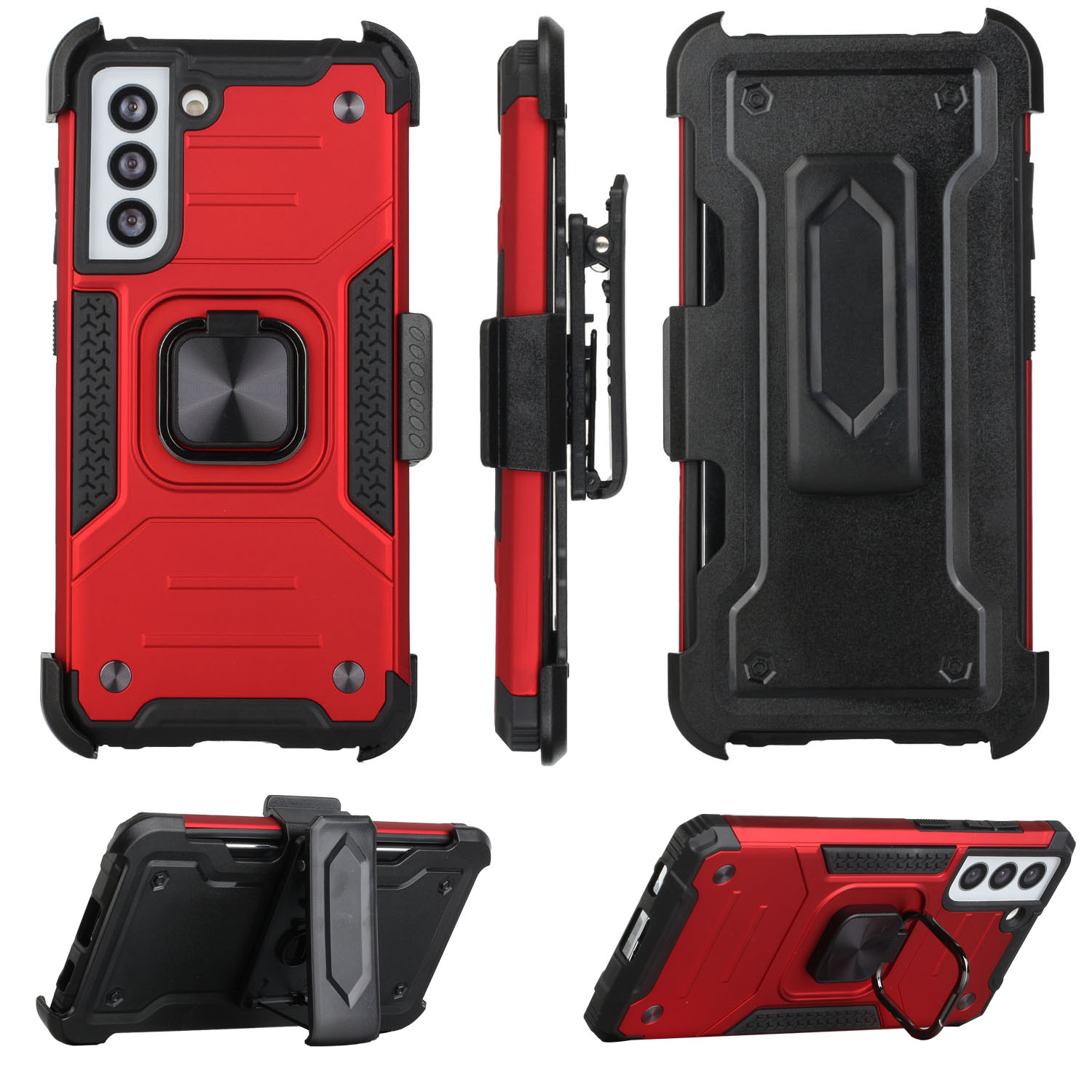 Für Samsung Galaxy S21 FE Fan Edition Holster Armor Hybrid Ring Ständer Hülle Cover - Bild 21 von 25