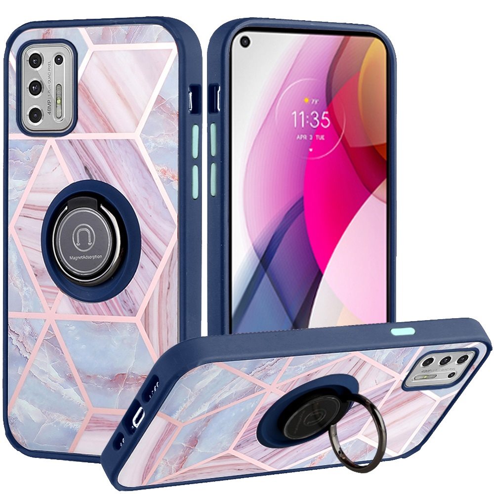 For Samsung Galaxy S21 FE Fan Edition Marble Design Ring Stand Hybrid Case Cover - Picture 16 of 83