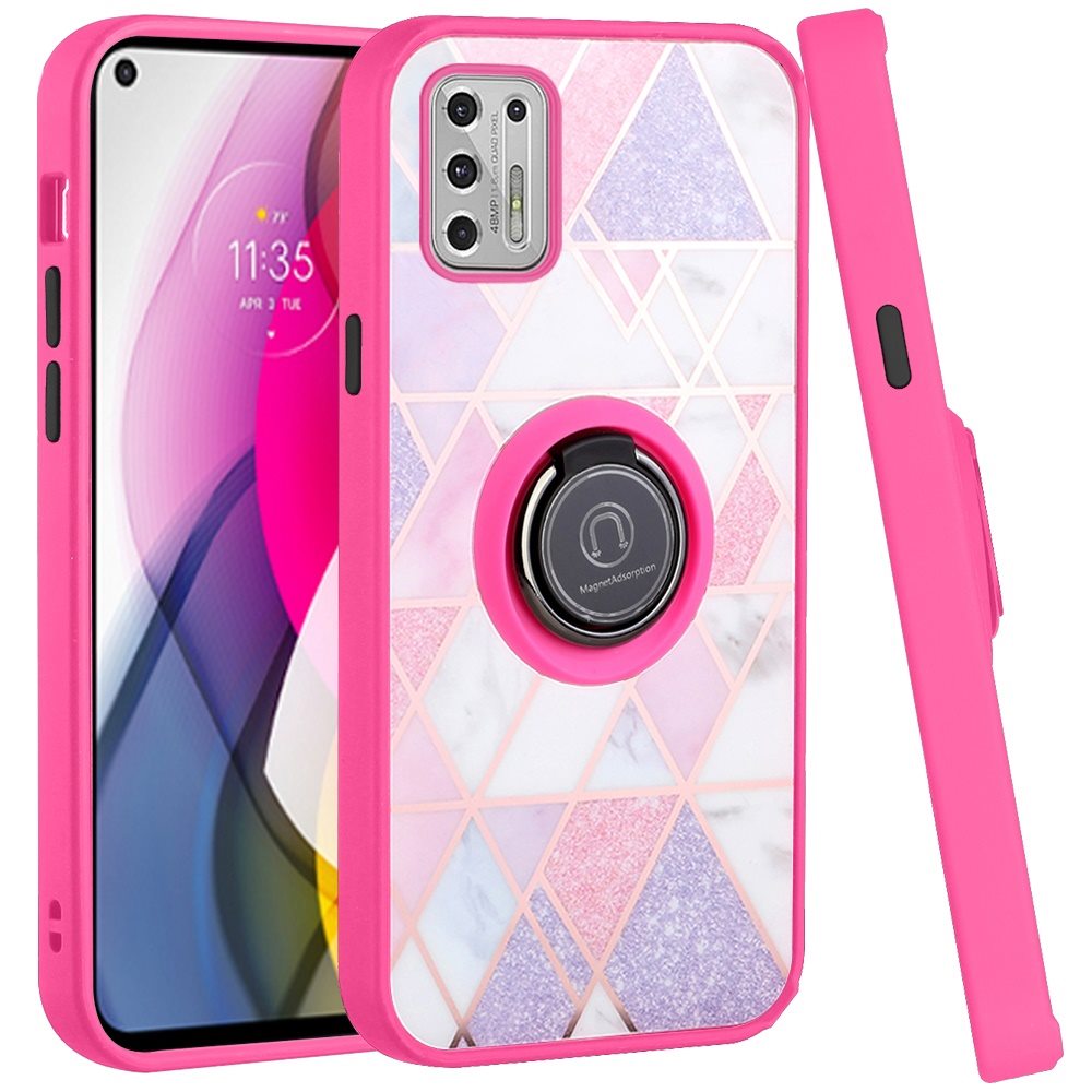 For Samsung Galaxy S21 FE Fan Edition Marble Design Ring Stand Hybrid Case Cover - Picture 69 of 83