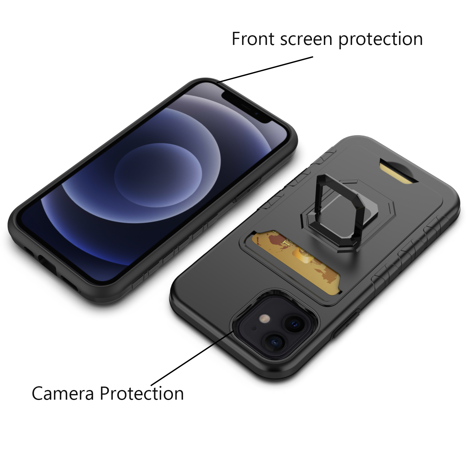 For Samsung Galaxy S22 /Plus Ultra Wallet Case with Credit Card Ring Stand Cover - Picture 12 of 49