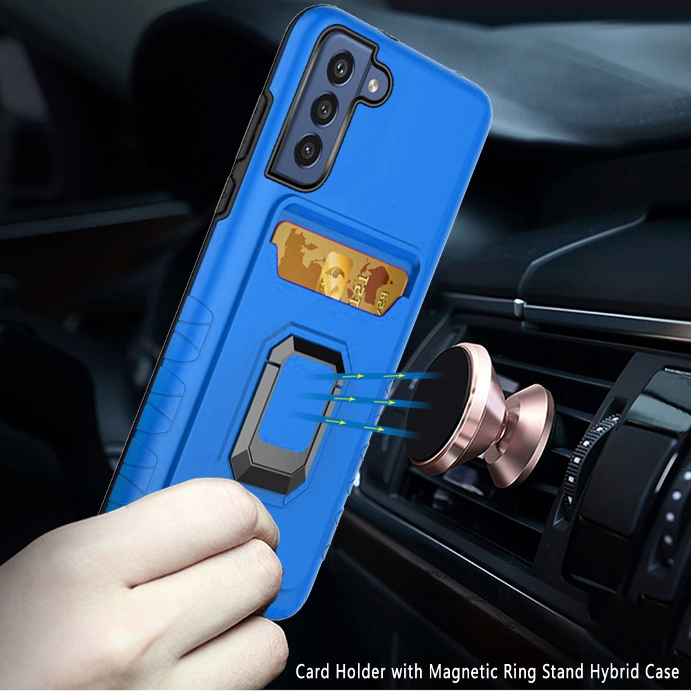 For Samsung Galaxy S22 /Plus Ultra Wallet Case with Credit Card Ring Stand Cover - Picture 16 of 49