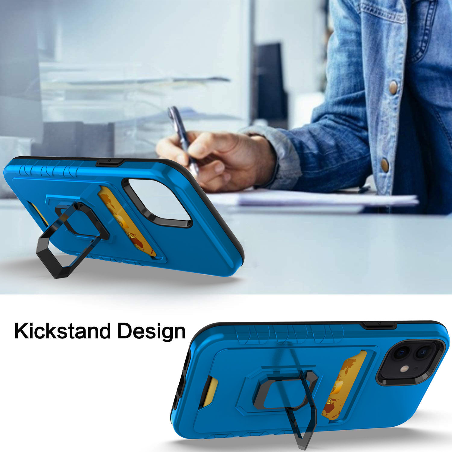 For Samsung Galaxy S22 /Plus Ultra Wallet Case with Credit Card Ring Stand Cover - Picture 18 of 49