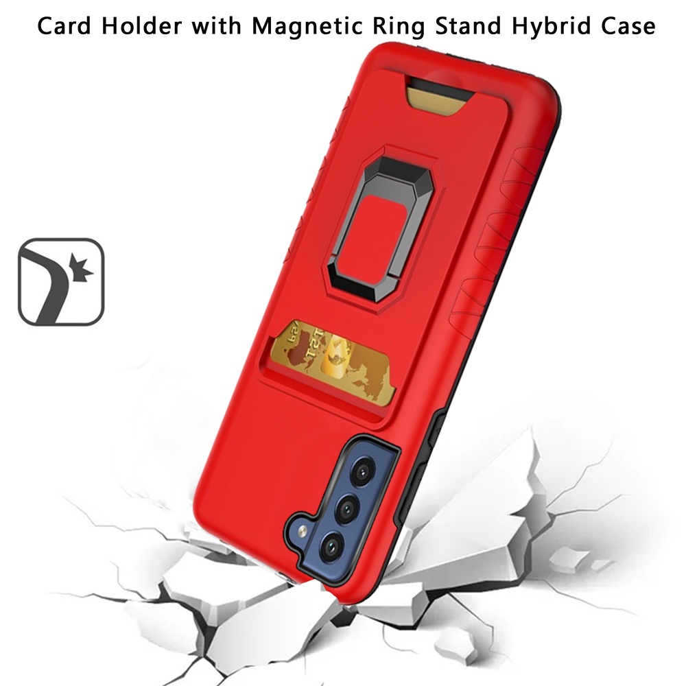 For Samsung Galaxy S22 /Plus Ultra Wallet Case with Credit Card Ring Stand Cover - Picture 33 of 49