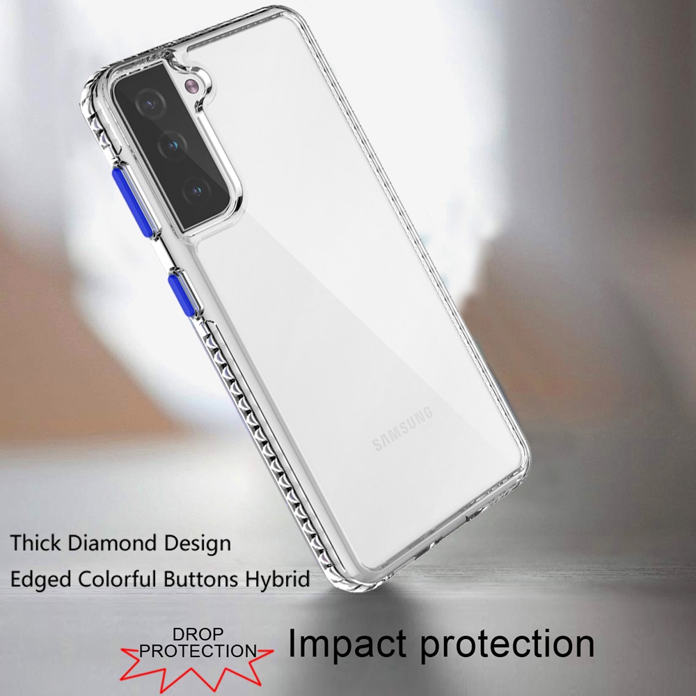 For Samsung Galaxy S22 Transparent Rugged Shockproof Hybrid PC Back Case Cover - Picture 20 of 31