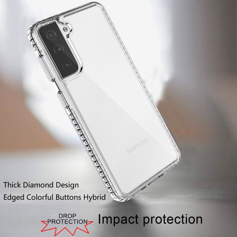 For Samsung Galaxy S22 Transparent Rugged Shockproof Hybrid PC Back Case Cover - Picture 12 of 31