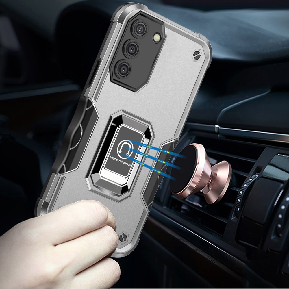 For Samsung Galaxy S25 Ultra Hybrid Magnetic Ring Holder Stand Rugged Case Cover - Picture 11 of 91