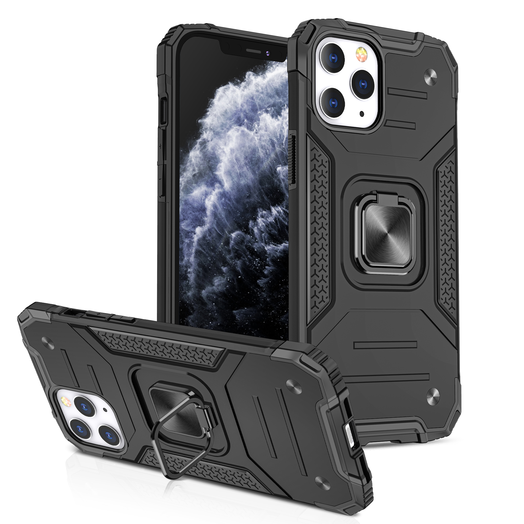 For Samsung Galaxy Z Flip 6 Armor TPU PC Hybrid Ring Holder Kickstand Case Cover - Picture 6 of 42