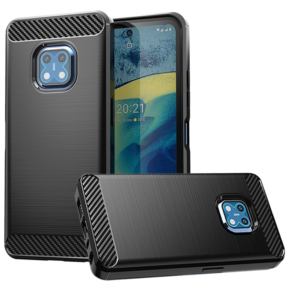For Google Pixel 7/7 Pro Carbon Fiber Silicone Rubber Brushed Texture Case Cover - Picture 14 of 37