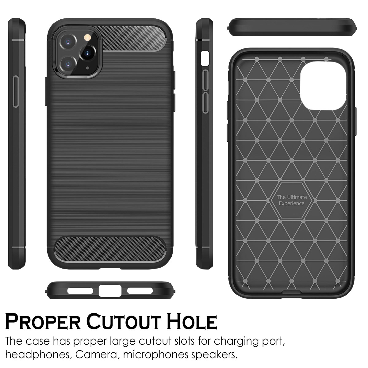 For Google Pixel 7/7 Pro Carbon Fiber Silicone Rubber Brushed Texture Case Cover - Picture 16 of 37